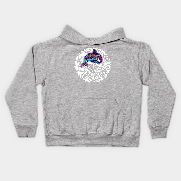 Save the Ocean Kids Hoodie by PenguinHouse